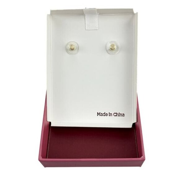 NWT RUSH Gold Cross Rhinestone Earrings - Picture 5 of 6